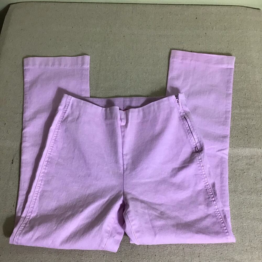 Lilly Pulitzer Women high Rise Crop Jeans Sz.8 lilac NWT Resort Wear Preppy - Picture 6 of 13